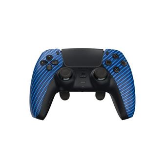 Manette Sans Fil PS5 Personnalisée Burn Controllers Bleu Carbone