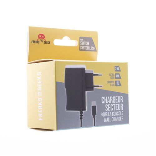 Chargeur secteur pour console portable Nintendo Switch Lite (Uniquement pr  Lite)