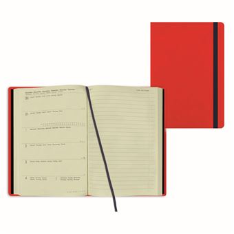 Agenda civil Legami Medium Semainier notes 2022 Rouge