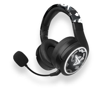 Casque sans fil Steelplay Impulse Camo Bluetooth pour PS5 PS4 Xbox Séries XS Xbox One Nintendo Switch PC ordinateur portable et Mac Noir et Blanc