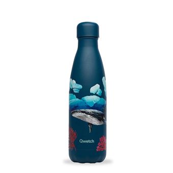 Bouteille isotherme Qwetch 500 ml Banquise Baleines