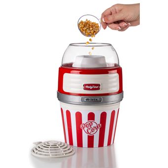 Machine à pop corn XL Ariete Party Time 1100 W Rouge et Blanc