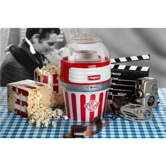 Machine à pop corn XL Ariete Party Time 1100 W Rouge et Blanc