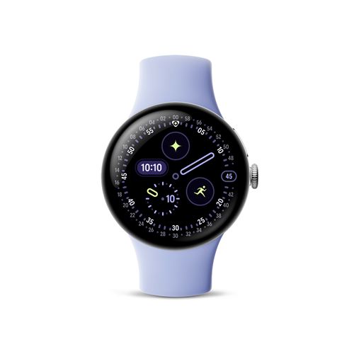 Montre Connectée Google Pixel Watch 4 41 Mm Bluetooth Argent Poli Avec Bracelet Sport Fluoroélastomère Iris