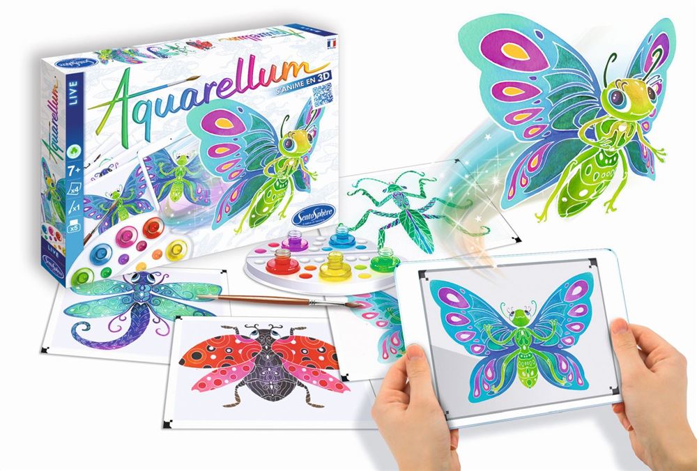 Kit Peinture AQUARELLUM Chevaux - Peinture Aquarelle Magique, à Partir De 7 Ans, Fabriqué En France