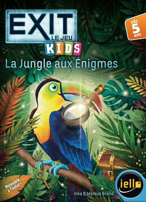 Jeu d'escape game Iello Exit Kids La Jungle aux Enigmes
