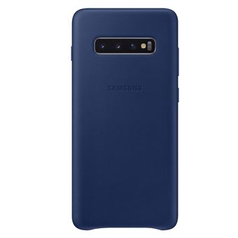 فريون Coque en cuir Samsung Bleu marine pour Galaxy S10 Plus