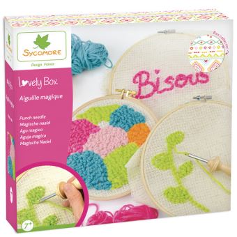 Sycomore Lovely Box Piccolo Modello Pompon - Kit Creativo Per Bambini (7+) Per Fare Pompon, Portachiavi E Elastico Capelli - 5