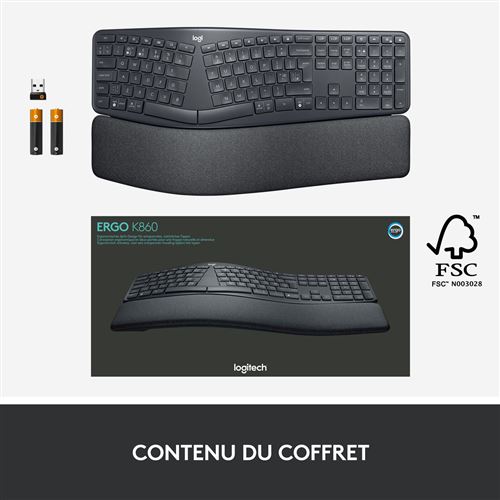 Nouveau clavier ergonomique Logitech Ergo K860 - Le Monde Numérique