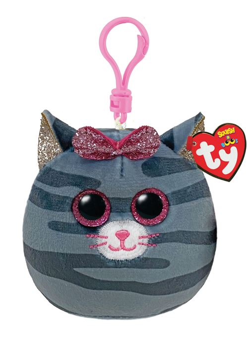 Ty Peluche Clip Chat Squish-A-Boos Porte-Clés - Image 3