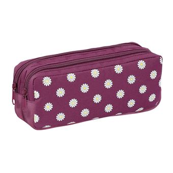 Trousse avec 2 poches Viquel Daisy Bordeaux