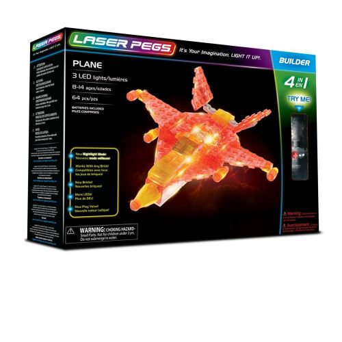 Jeu de construction Laser Pegs 4 in 1 Plane