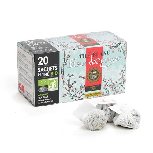 Infusettes Terre D'Oc Thé Blanc Bio Fleur d'Oranger