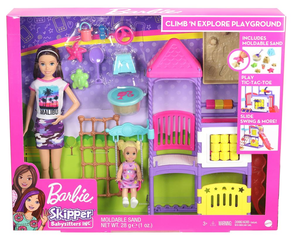 voorbeeld lever Lake Taupo Barbie Skipper Babysitter Day at the Park Speelset - Pop - Fnac.be