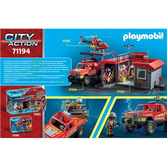 Playmobil City Action 71194 Pick-up et pompier