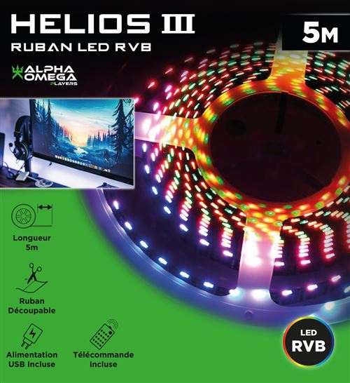 ALPHA OMEGA PLAYERS HELIOS III RUBAN LED RVB 5M