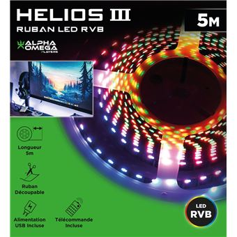 ALPHA OMEGA PLAYERS HELIOS III RUBAN LED RVB 5M