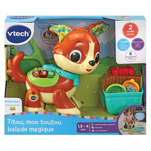 Jeu d'éveil Vtech Baby Titou Mon toutou balade magique