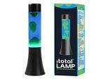 Lampe à poser Itotal Lave Base Noire Liquide Bleu et Vert 25 W 30 cm