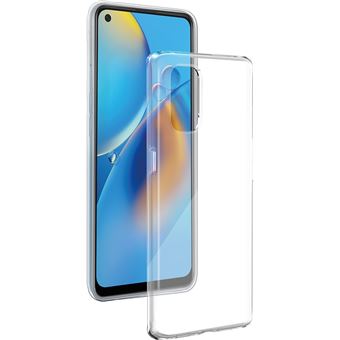 Coque Silisoft souple pour Oppo A76/A96 BigBen Connected Transparent