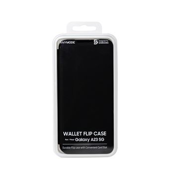 Flip Wallet ''Designed for Samsung'' Noir A23 5G