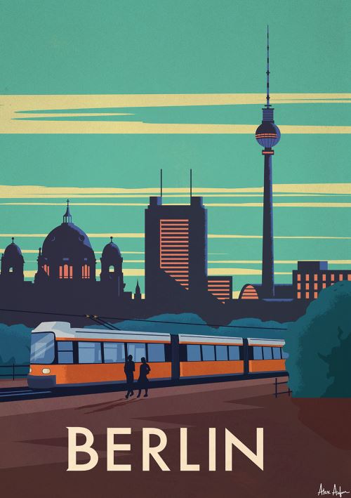 Affiche Sergeant Paper Berlin 50x70 cm Edition limitée signée