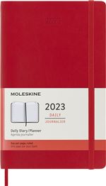 Agenda scolaire Moleskine 2022 2023 Journalier grand format Souple Rouge