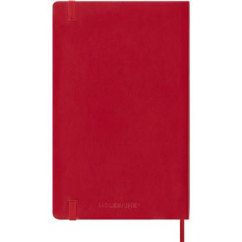 Agenda scolaire Moleskine 2022 2023 Journalier grand format Souple Rouge