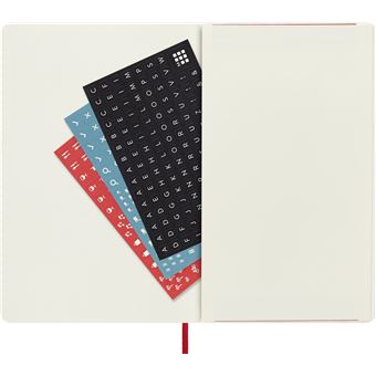 Agenda scolaire Moleskine 2022 2023 Journalier grand format Souple Rouge