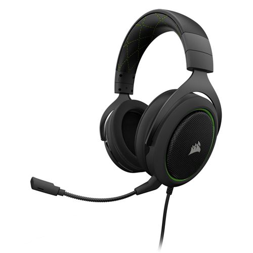 Corsair HS50 Gaming Hoofdtelefoon met micro Zwart en Groen