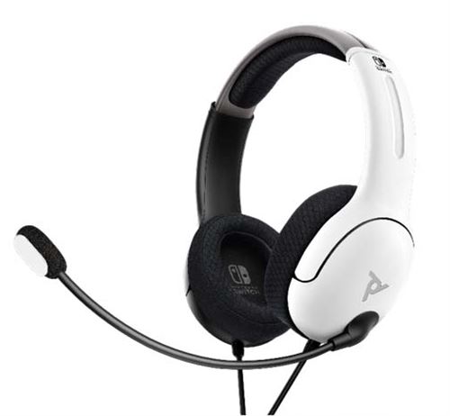 Pdp Noir Casque Filaire Gaming Airlite Et Blanc Pour Nintendo Switch