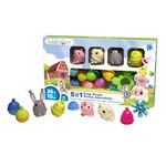 Jeu d'éveil Lalaboom Boite de perles éducatives 4 animaux 41 pièces