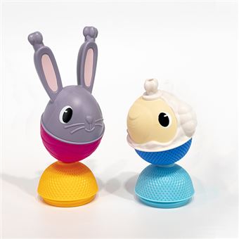 Jeu d'éveil Lalaboom Boite de perles éducatives 4 animaux 41 pièces