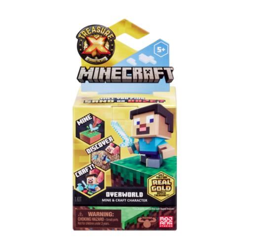 Trésor X Minecraft Overworld – 10 Niveaux D'Aventure, 12 Personnages à Collectionner – Découvre Le Vrai Or !