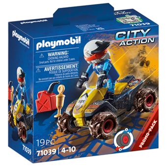 Playmobil City Action 71039 Pilote et quad