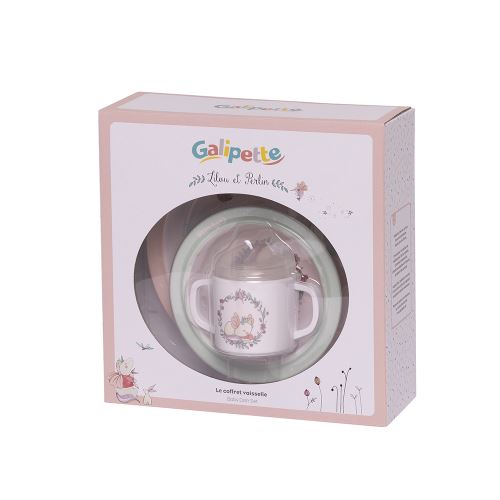 Set vaisselle Moulin Roty Galipette Lilou et Perlin Multicolore