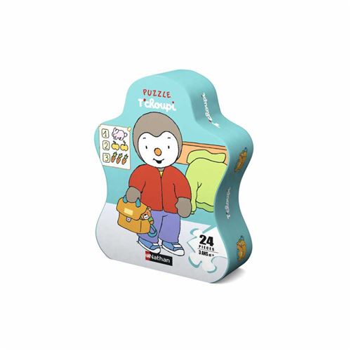 Puzzle 24 pièces Nathan T'choupi à l'école