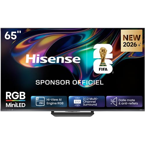 TV Hisense RGB Mini LED 4K 65UR8S 164 cm 2026