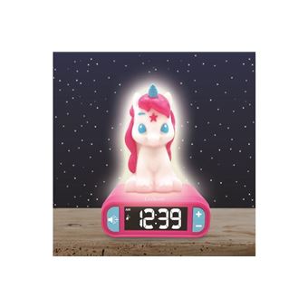 LEXIBOOK Réveil numérique veilleuse lumineuse Barbie 3D effets sonores