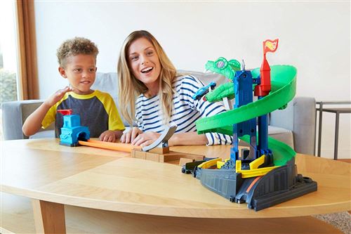 Hot Wheels City Cobra Attaque Toxique avec slime vert