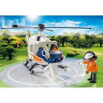 Playmobil City Life 70048 Hélicoptère de secours