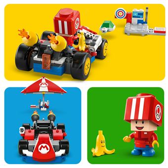Kit Construction MOC Mario Kart - 1972 Pièces - Mario & Standard Kart - Sans Boîte