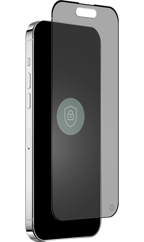 Protection d'écran Forceglass Verre trempé 2,5D confidentialité iPhone 15 Pro Max