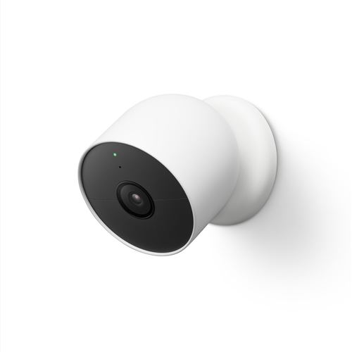 Caméra de surveillance sans fil Bluetooth Google Nest Cam intérieure-extérieure Blanc neige