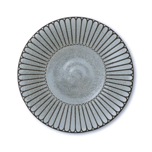 Assiette Hogan en céramique japonaise Gris bleu