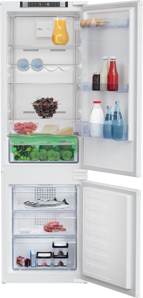Réfrigérateur Congélateur En Bas Encastrable Beko Bcna275E41Sn 254 L Blanc