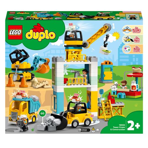 LEGO® DUPLO® Town 10933 La grue et les engins de construction