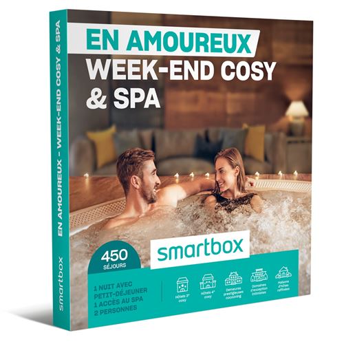 Coffret cadeau SmartBox En amoureux Week-end cosy spa