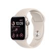 Apple Watch SE GPS 2ème génération, boîtier Aluminium Lumière Stellaire 40mm avec Bracelet Sport Lumière Stellaire