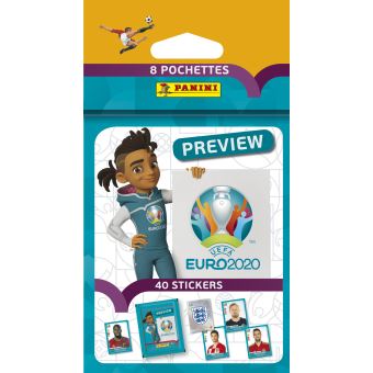 Blister de 6 pochettes Panini Euro 2020